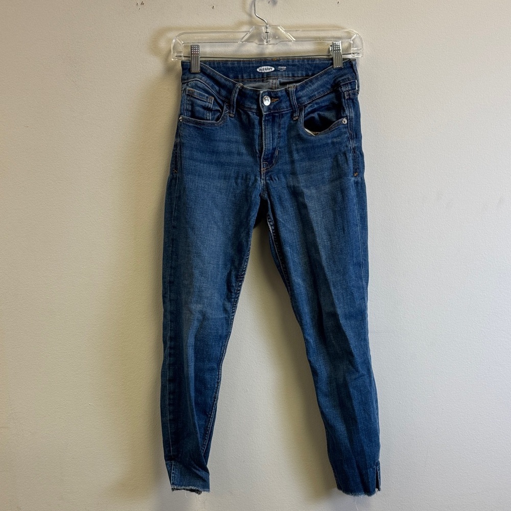 Old Navy Dark Blue Ankle Jeans